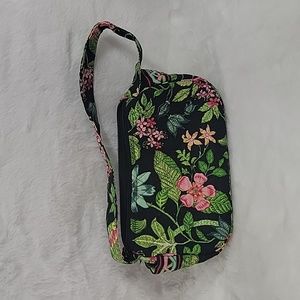 Vera Bradle y Small Purse Black with Green and Pink